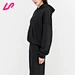 Women black pullover hoodie